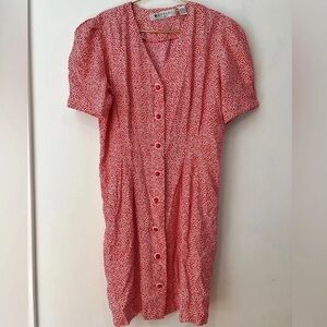 Red Floral Mini Dress